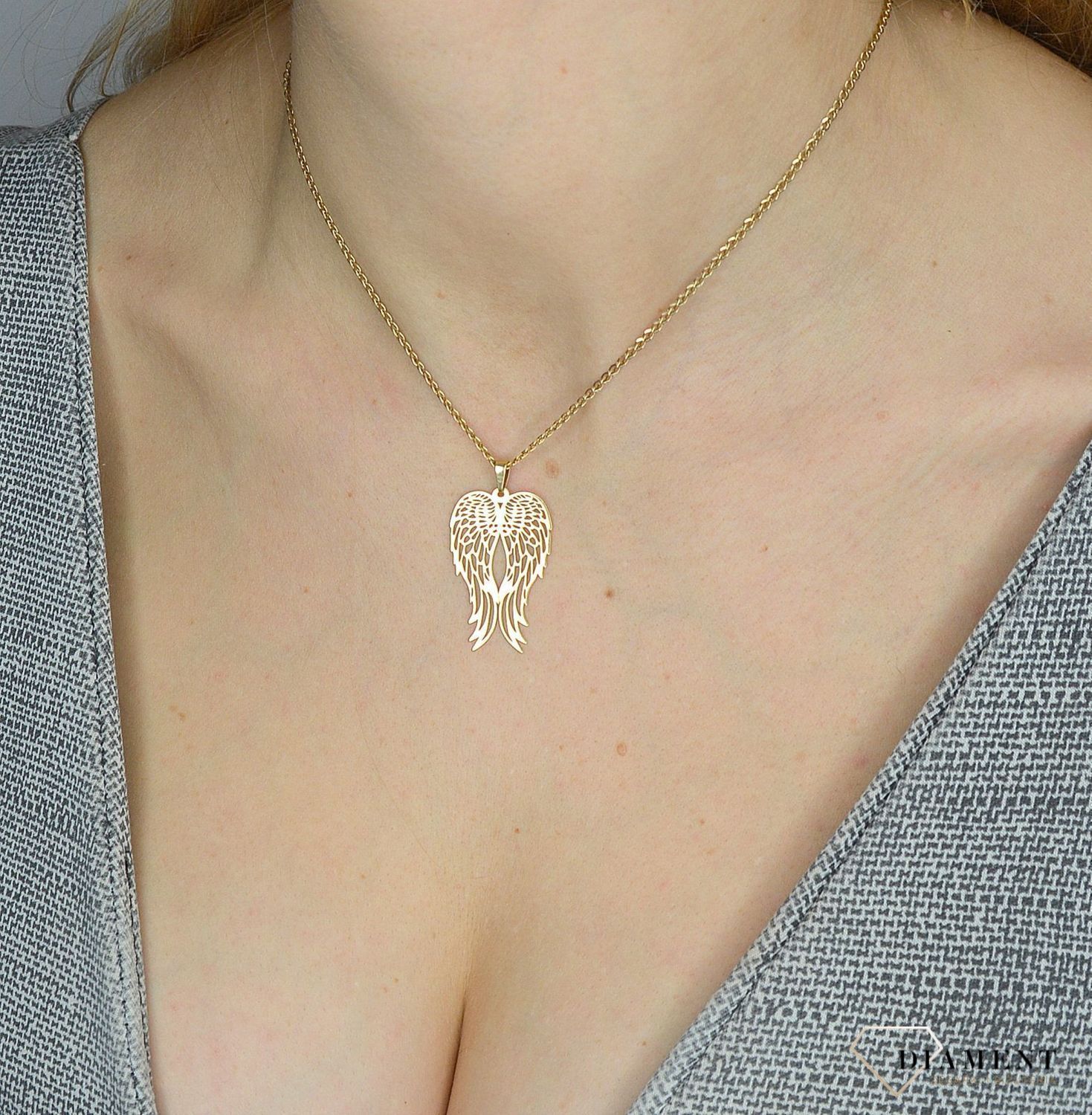 Złota zawieszka 585 skrzydła ZA 4629A.jpg